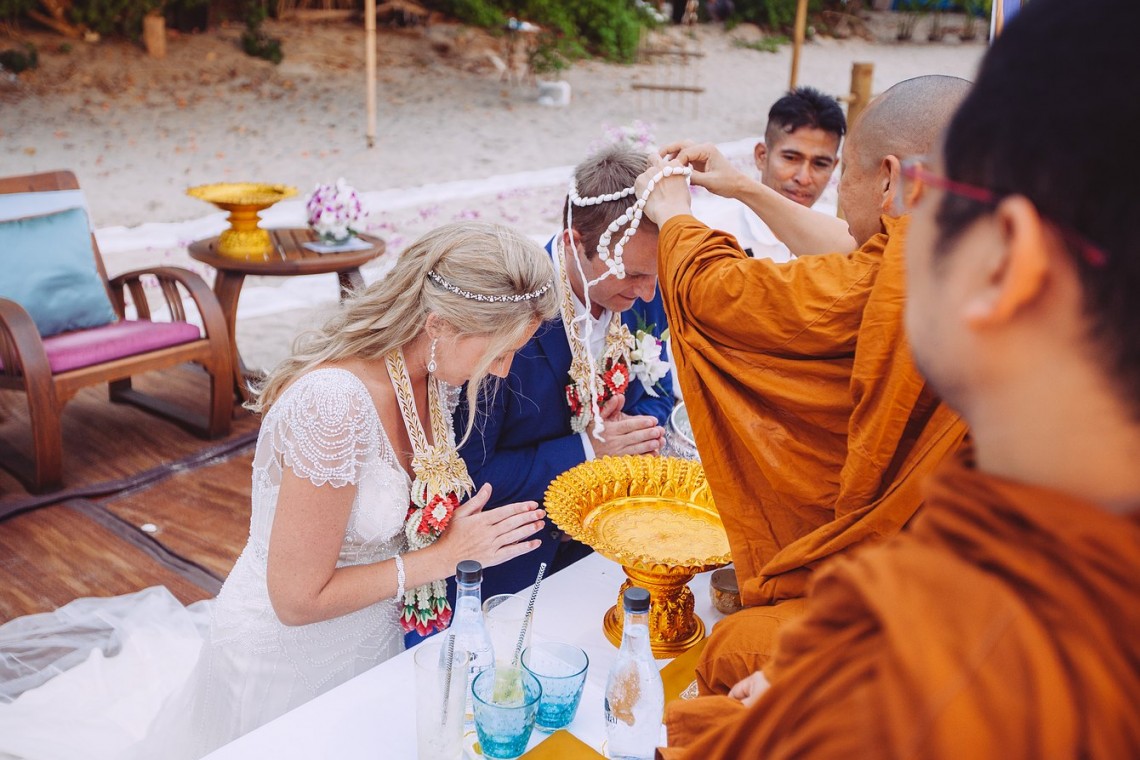 Pimalai Resort Koh Lanta Eine buddhistische Hochzeitszeremonie