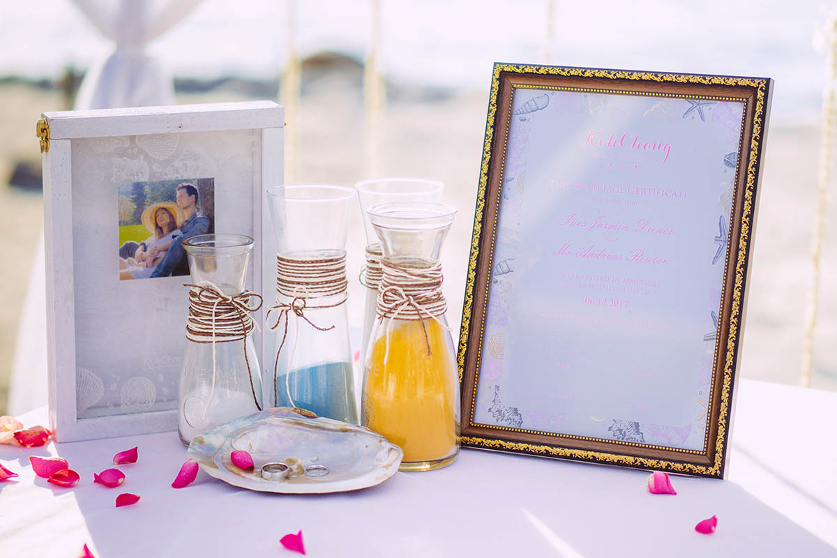 Sandzeremonie Hochzeit - Bilderrahmen für Sandzeremonie
