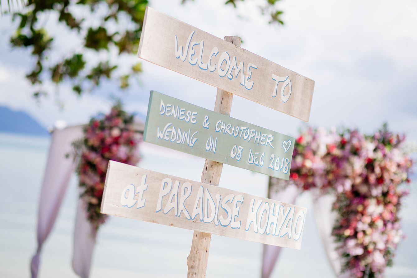 Hochzeit am Strand-Symbole-Heiraten-Thailand