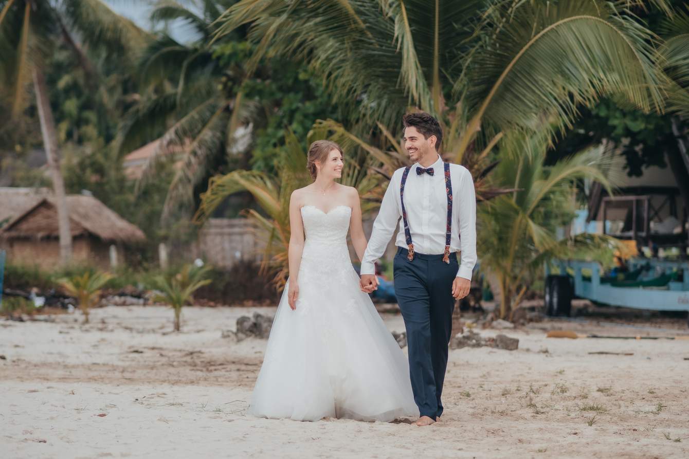 Koh Samui bietet traumhafte Kulissen für Foto Shooings nach der Hochzeit